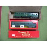 Triang 'OO' Gauge/4mm Three Car D.M.U R157 Railcar, R158 trailer car plus R334 centre unit - all