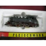 Fleischmann 'HO' Gauge Ref 4064 2-6-4 Steam Tank Locomotive, DB Railways R/No. 064389-0, poorly