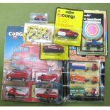 A Quantity of Smaller Scale Diecast and Plastic Model Vehicles, by Corgi, Playart, Wiking,