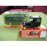 Two Diecast Model Vehicles, both in French Postal liveries "Postes", comprising of Minialuxe