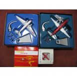 Four Diecast Model Aircraft of Differing Scales, by Aviation 200, Corgi, Aero classics including