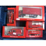 Five Diecast Model Vehicles, mainly 1:43rd and 1:50th Scale, all Norwegian Post "Posten" liveries