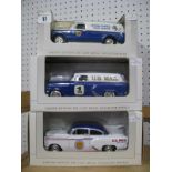 Three Spec Cast (IOWA) Diecast Model Vehicles, including #54032 U.S. Mail '54 Chevy Sedan