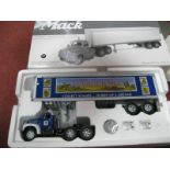 A First Gear 1:34th Scale Diecast Model #19-2968 Mack B-Model Tractor, with Trailer 'U.S. Mail