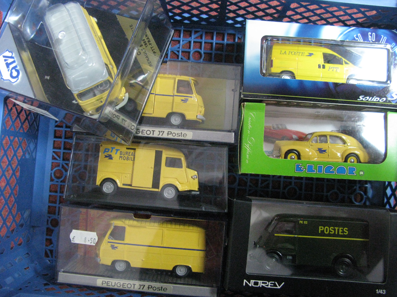 Seven Diecast Model Vehicles, predominantly 1:43rd scale by Norev, Eligor, City, Solido all with