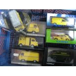 Seven Diecast Model Vehicles, predominantly 1:43rd scale by Norev, Eligor, City, Solido all with