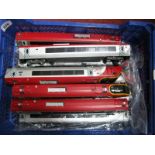 A Quantity of 'OO' Gauge 'Virgin Pendolino', comprising, Hornby four car set - loco dummy plus two