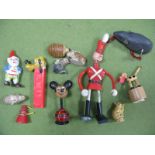 A Small Quantity of Mid XIX Century and Later Nursery Items, include Wade figure, clockwork Schuco