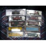 Ten Cased Items 'N' Gauge Rolling Stock - American Outline by Atlas, Athearn etc, three 'Southern