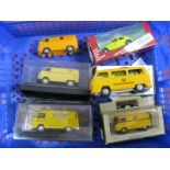 Six Diecast/Tinplate VW Models, approximately 1:43rd Scale by Solido, Vitesse, Tekno, Lledo and