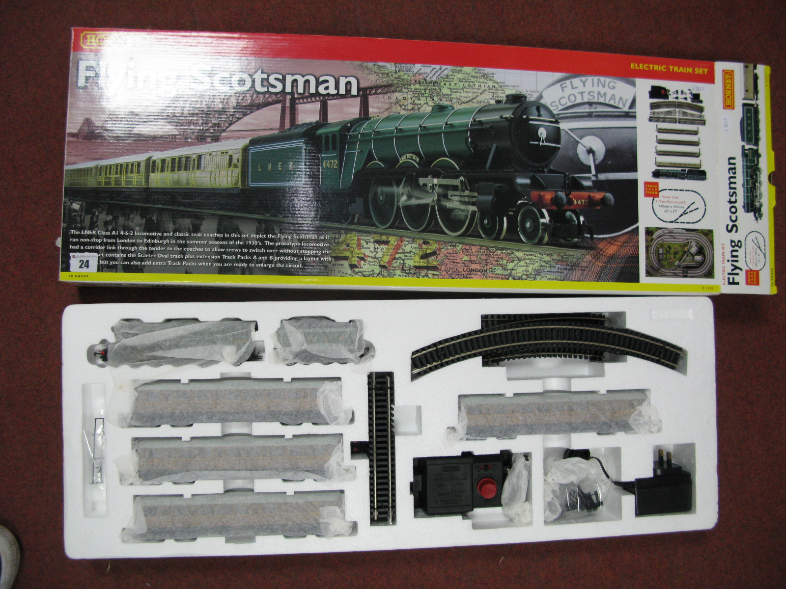 A Hornby 'OO' Gauge Ref R1039 "Flying Scotsman" Full Train Set, boxed, complete and appears