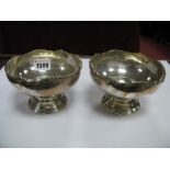 A Pair of Hallmarked Silver Dishes, Mappin & Webb, Sheffield 1932, each with decorative rim,