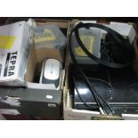 PS2 and PS3 Games Consoles, three controllers, VR headset, Sony Walkman, label writer, etc:- Two