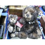 Two Charlie Bears 'Wurve You' and 'Snuggle', both with certificates.