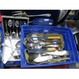 Alexander Scott (Glasgow) Cased Set of Six Fish Knives and Forks, cased teaspoons, souvenir and