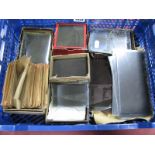 A Quantity of Glass Slides, including Weston Mills, Blackpool, Gorton Reservoir:- One Box