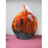 An Anita Harris Art Pottery The Kilns Teardrop Vase, 30cm high.