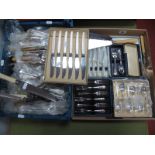 A Mixed Lot of Assorted Plated Cutlery, including boxed sets:- One Box