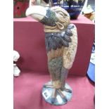 A Burslem Pottery Grotesque Bird Figure 'Vincent the Vulture', inspired by the Martin Brothers, 27cm