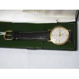 Arugo; A Vintage Gent's Wristwatch, the signed dial with Arabic numerals, line markers and centre