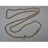 LOT WITHDRAWN - A 9ct Gold Fancy Link Chain.