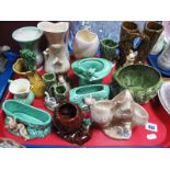 A Quantity of Sylvac Pottery Ornaments, including Toadstool, Fauna, Pixie, Cat in Boot:- One Tray