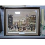 Peter Owen Jones, 'In Town Yesterday', ltd edition colour print, pencil signed, P.O. Jones, 40 x