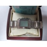 ALFAJR Modern Gent's Digital Wristwatch, ref WS-06 B, in original box with booklet and spare