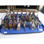 Twenty Four White Metal Military Model Figures, by Del Prado, all mounted including Tambour,