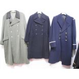Three Post War Military Overcoats.