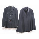 A Mid XX Century British Police Uniform, with Bradford City Police buttons, plus a mid XX Century