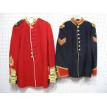 A Post War Royal Household Cavalry No. 1 Red Tunic, plus a Post War Coldstream Guards No. 1 Blue