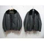 Two Late XX Century French Military Pilots Bomber Jackets.