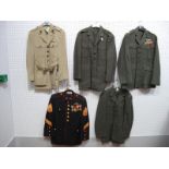 Five Post War United States Marine Corps Tunics/Jackets, including a Ceremonial Staff Sargent's