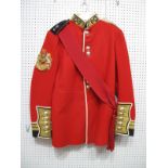 A Post War British Army Ceremonial Welsh Guards Trooper Red Tunic, to the rank of RSM.