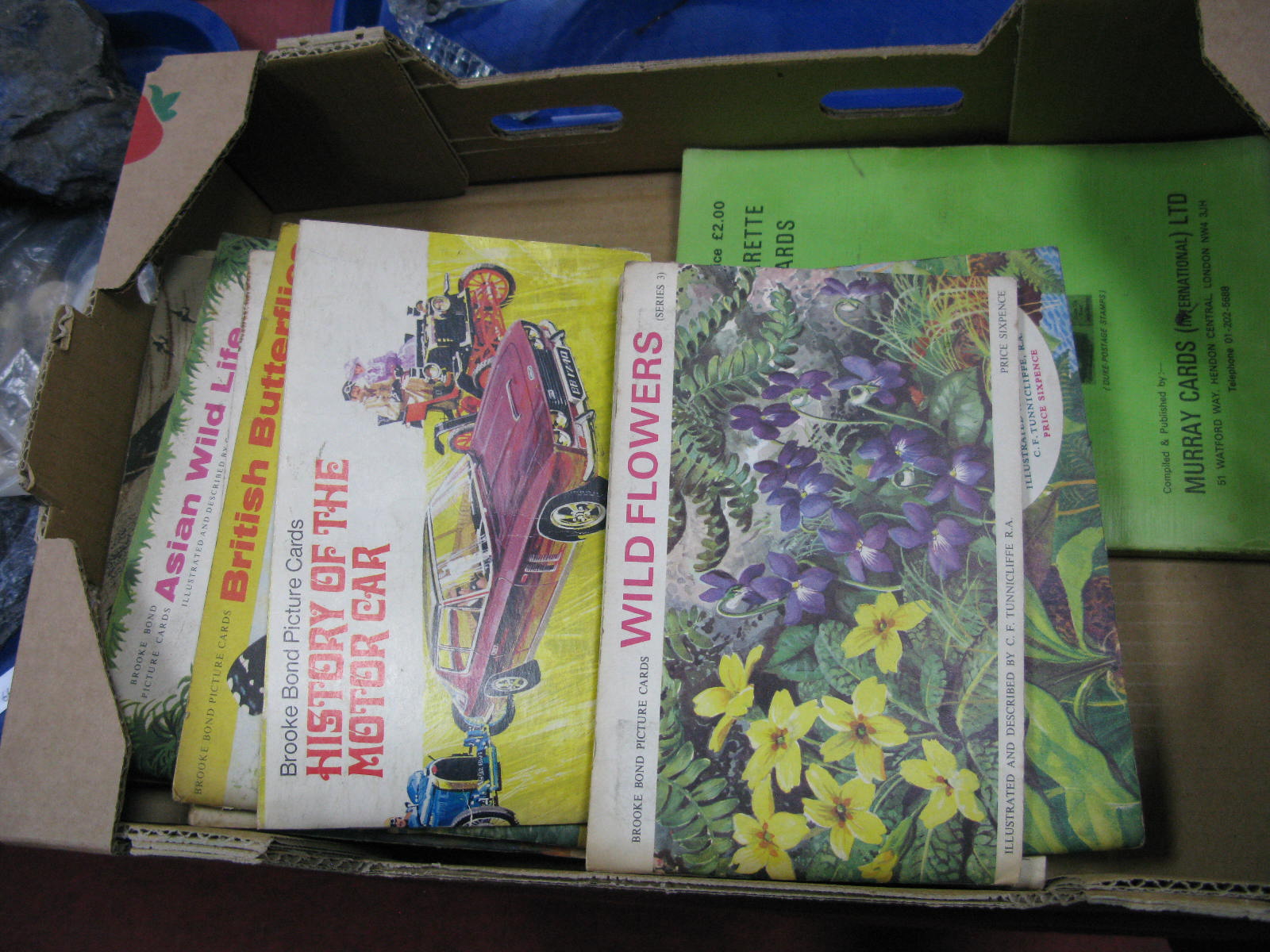 Cigarette Cards, Wild Flowers, Brooke Bond cards, Asian Wildlife, African Wildlife, History of the