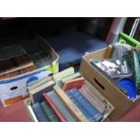 Tins, books, games, pool balls, etc:- Three Boxes plus quantity of cases