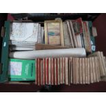 A Quantity of Ordnance Survey Maps, George V to mid XX Century linen backed; Michelin Guides etc:-