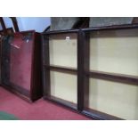 Two Wall Display Cabinets.