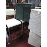 Osmi Zola Predosa Pair of High Chairs, two Lloyd Loom Linen Baskets, another later. (5)