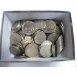 A Quantity of Pre Decimal Nickel Half Crowns, commemorative crowns etc:- One Box