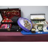 A Mixed lot of Assorted Costume Jewellery, including bangles, brooches, beads, earrings, etc a