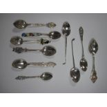 Ten Silver Spoons, including Norwegian examples, golfing