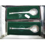 Two 1970's Franklin Mint Hallmarked Silver Spoons, designed by Peter Jackson "The John Pinches