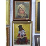 Colin Atkinson (Keighley Artist) 'A Little Child' oil on board signed and dated 1994, 29.5 x 24.5cm,