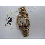 A Vintage 9ct Gold Cased Gent's wristwatch, on later bracelet.