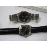 A Vintage Seiko Mid Size Gent's Wristwatch, (66-7061) numbered 8D1266, on a later strap; together
