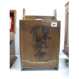 A XIX Century Japanese Pine Carry Box, with sliding lift up front. 22.5cm wide