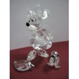 Swarovski Minnie Mouse Figure, etched mark and Disney to base, Swarovski seal and Swarovski style