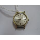 Omega; A Vintage Ladies Wristwatch Head, the signed dial with line markers, the movement stamped "